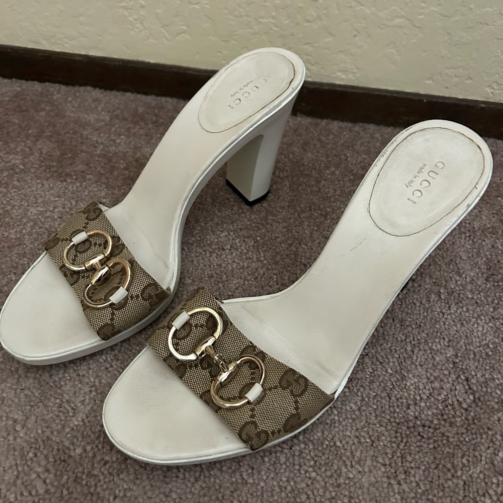 Gucci Leather Slide Heels
